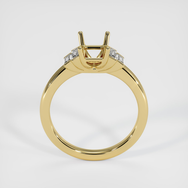 18K Yellow Gold Accent Stones Ring Setting