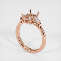 14K Rose Gold Three Stone Ring Setting Video