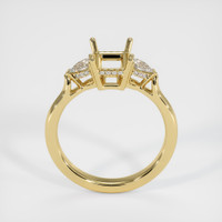 10K Yellow Gold Three Stone Ring Setting Image