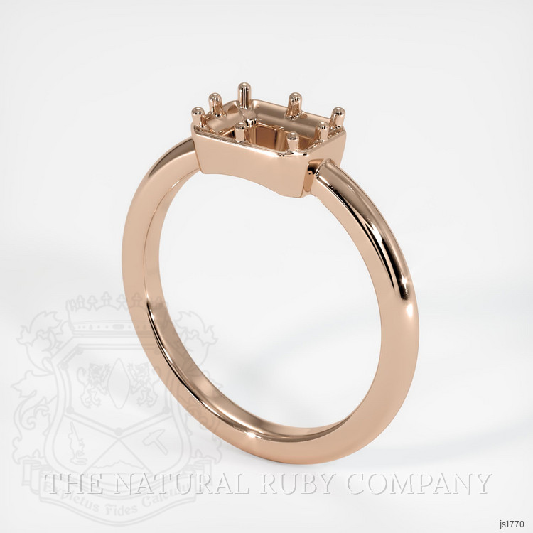 14K Rose Gold Antique Style Ring Setting