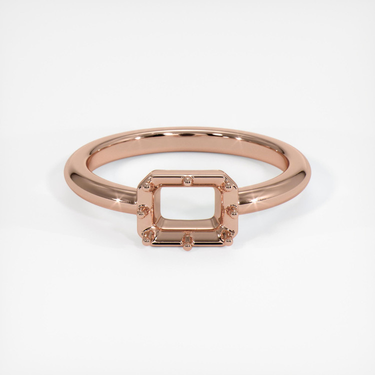 14K Rose Gold Antique Style Ring Setting