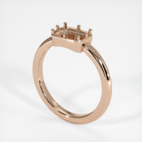 Antique Style Spinel Ring 0.94 Ct., 18K Rose Gold Combination Setting