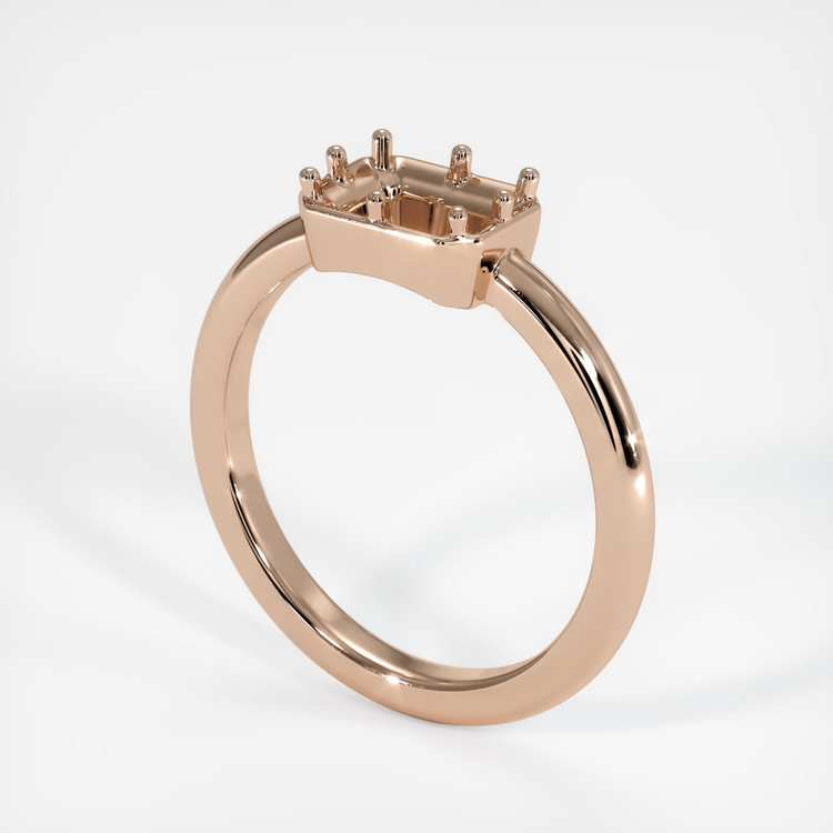 18K Rose Gold Antique Style Ring Setting