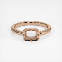 18K Rose Gold Antique Style Ring Setting Image