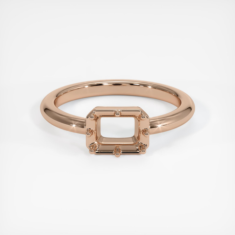 18K Rose Gold Antique Style Ring Setting
