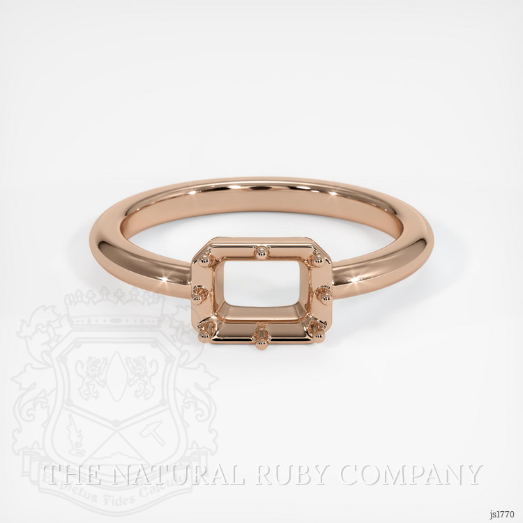 18K Rose Gold Antique Style Ring Setting