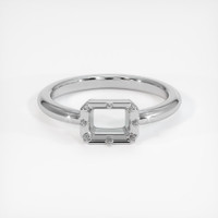 10K White Gold Antique Style Ring Setting Image
