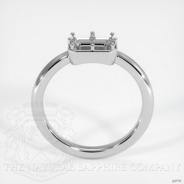 10K White Gold Antique Style Ring Setting