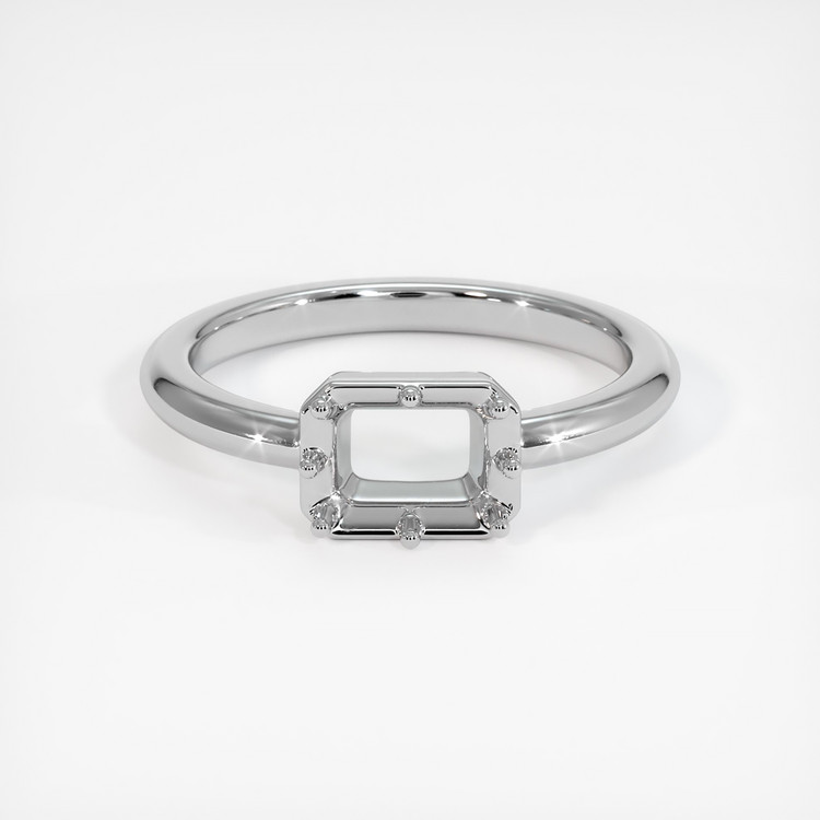 14K White Gold Antique Style Ring Setting