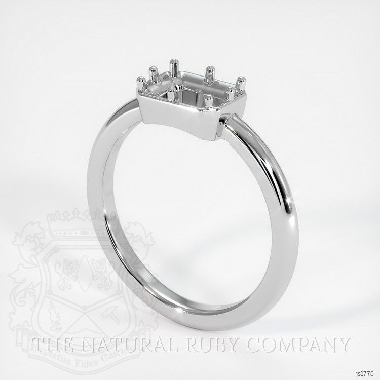18K White Gold Antique Style Ring Setting
