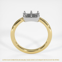 14K White & Yellow Antique Style Ring Setting Image