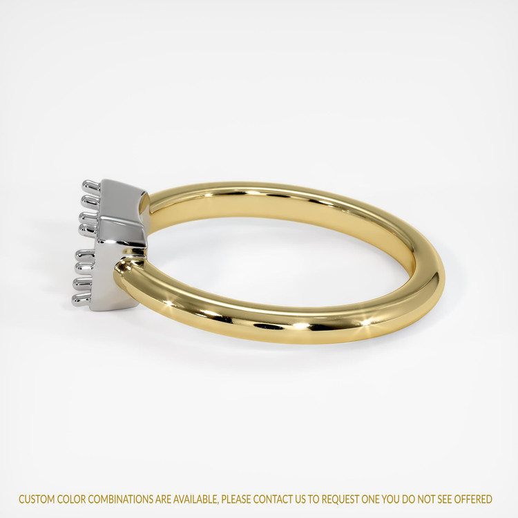 18K White & Yellow Antique Style Ring Setting