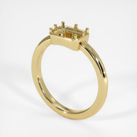 18K Yellow Gold Antique Style Ring Setting Video