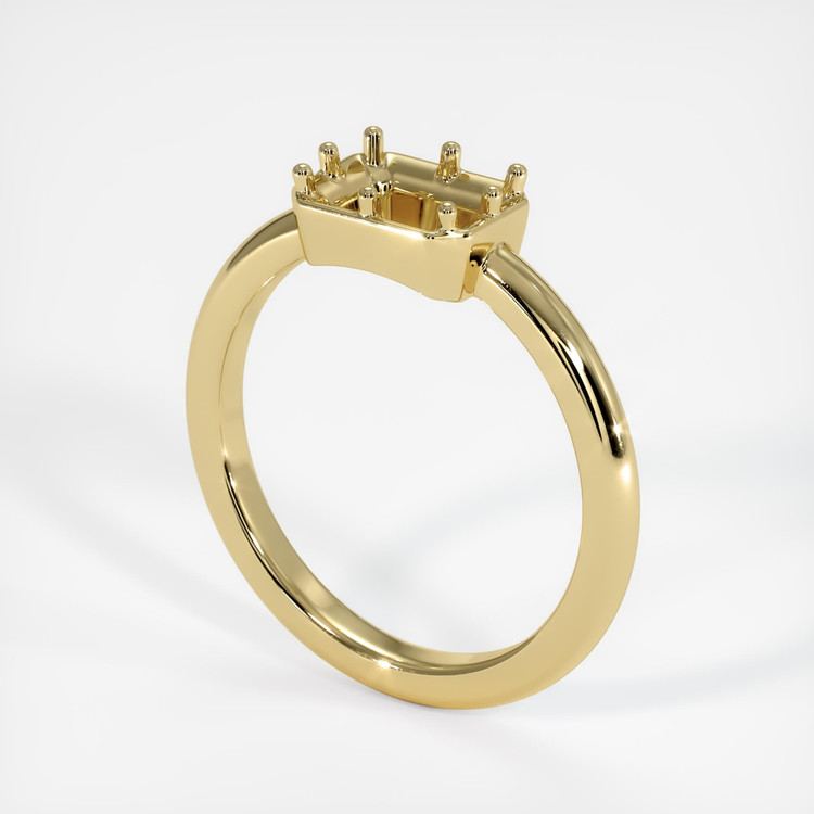 18K Yellow Gold Antique Style Ring Setting
