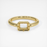 18K Yellow Gold Antique Style Ring Setting Image