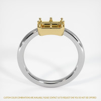 14K Yellow & White Antique Style Ring Setting Image
