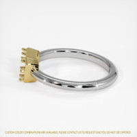 18K Yellow & White Antique Style Ring Setting Image