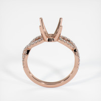 14K Rose Gold Pave Ring Setting Image