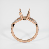 18K Rose Gold Pave Ring Setting Image