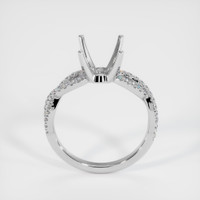14K White Gold Pave Ring Setting Image