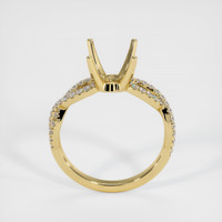 18K Yellow Gold Pave Ring Setting Image