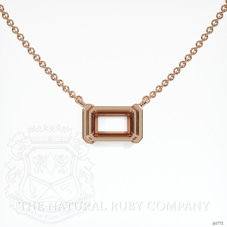 14K Rose Gold Vedic Necklace Setting