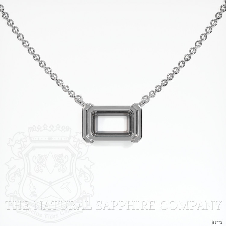 14K White Gold Vedic Necklace Setting