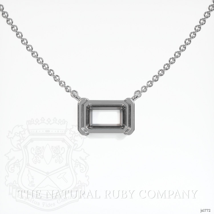 14K White Gold Vedic Necklace Setting