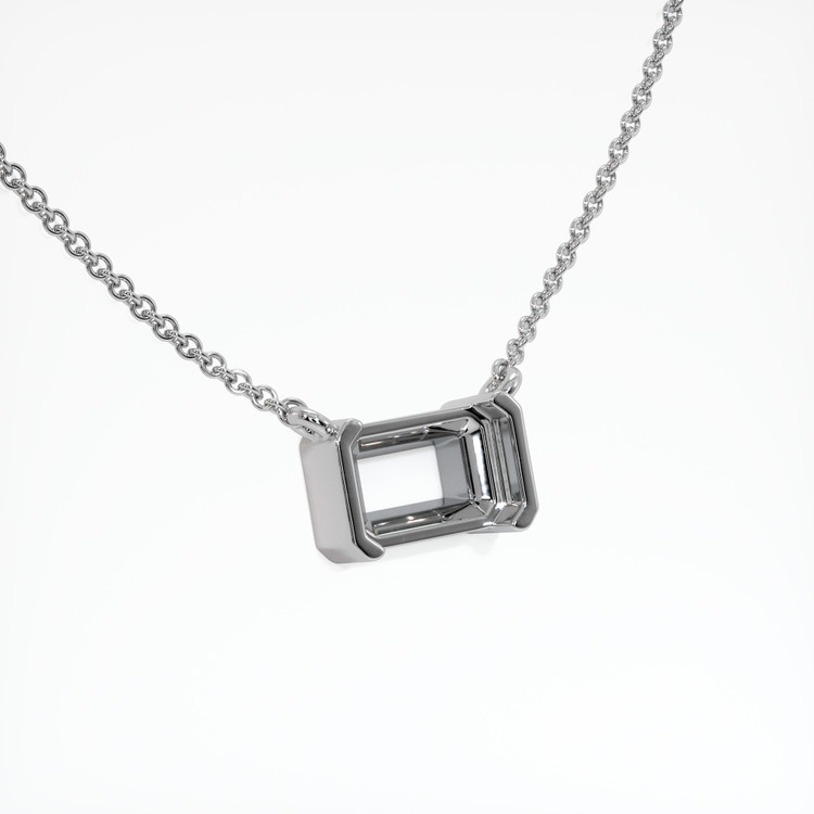 18K White Gold Vedic Necklace Setting