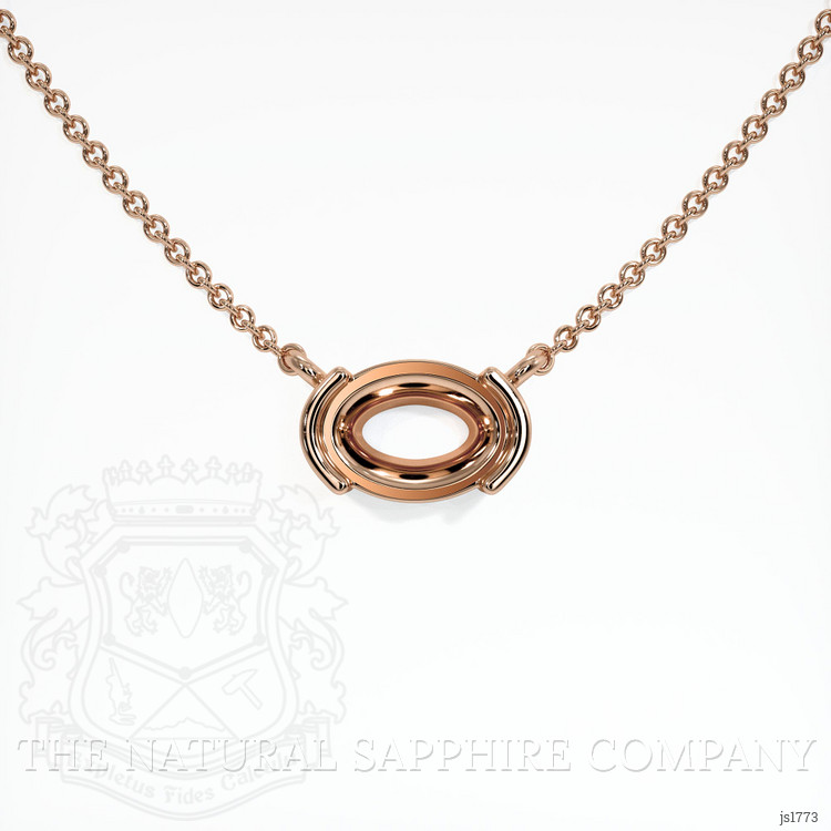 14K Rose Gold Vedic Necklace Setting