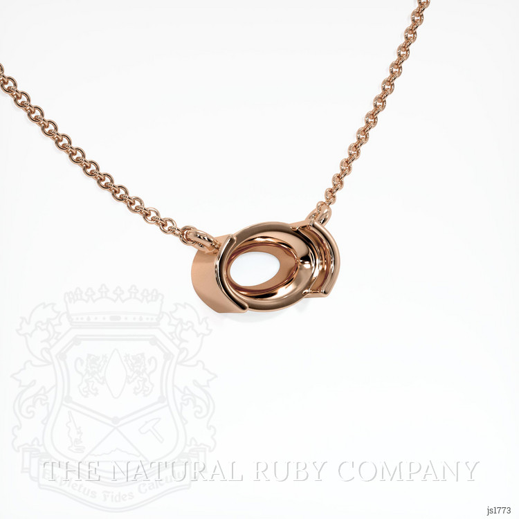 14K Rose Gold Vedic Necklace Setting