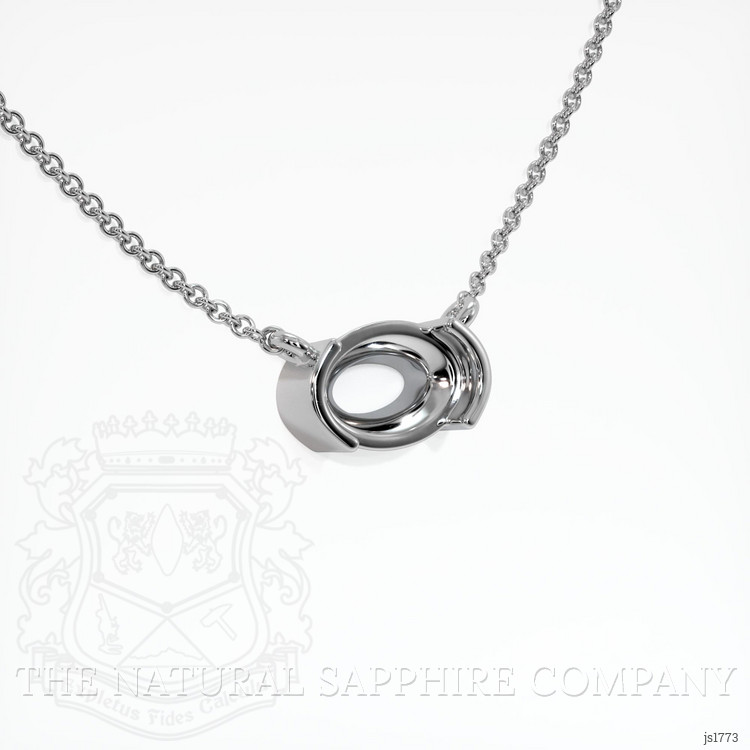 10K White Gold Vedic Necklace Setting