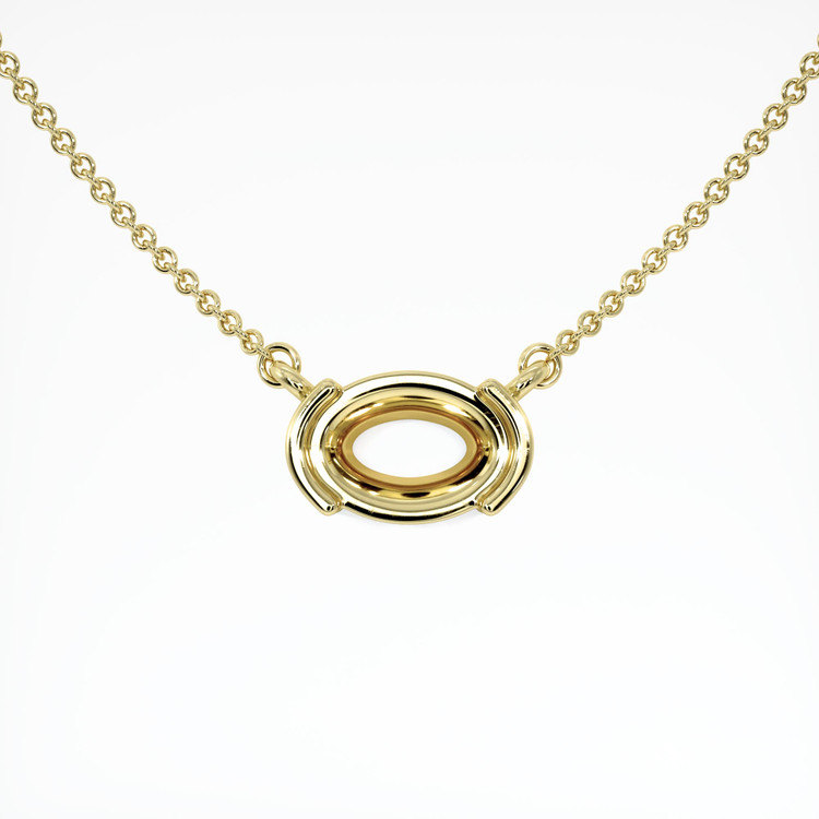 14K Yellow Gold Vedic Necklace Setting