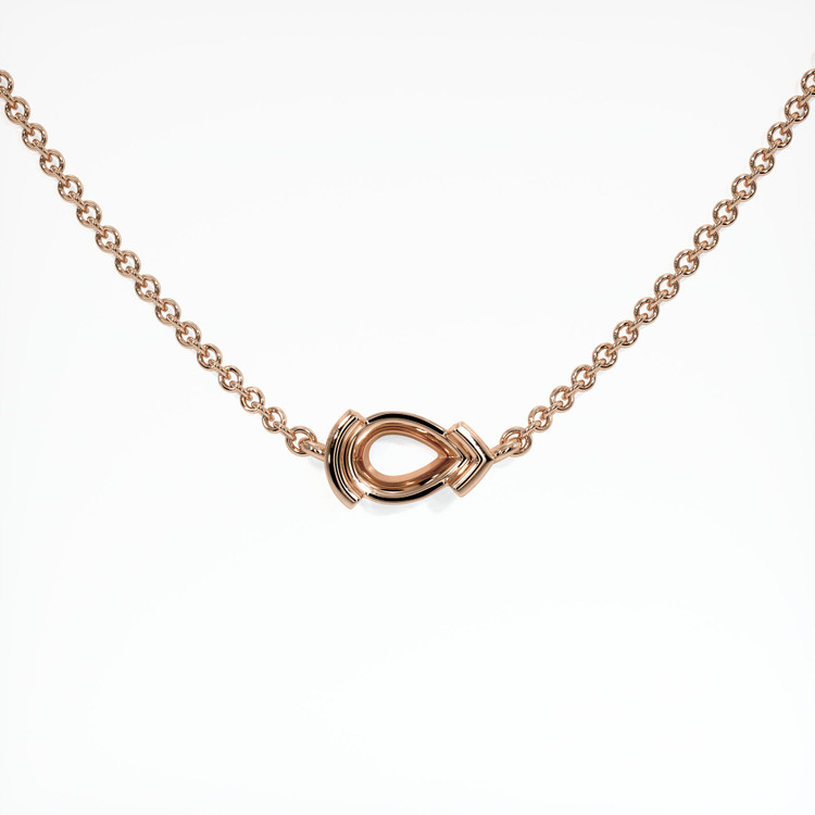 14K Rose Gold Vedic Necklace Setting