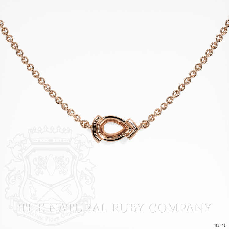 14K Rose Gold Vedic Necklace Setting