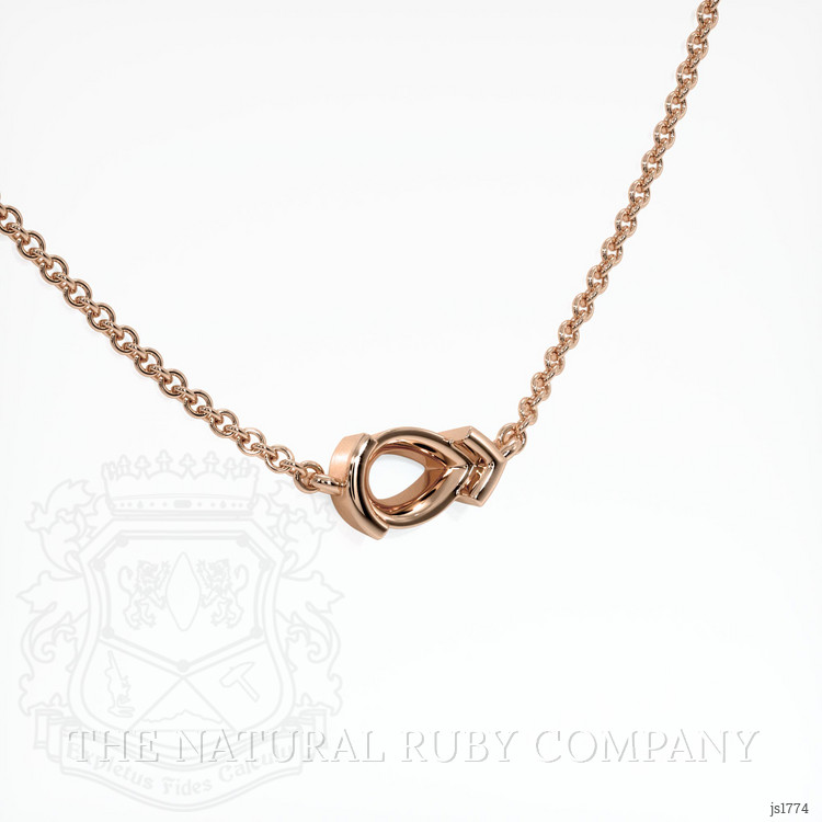 14K Rose Gold Vedic Necklace Setting