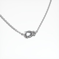 14K White Gold Vedic Necklace Setting Image