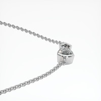 14K White Gold Vedic Necklace Setting Image