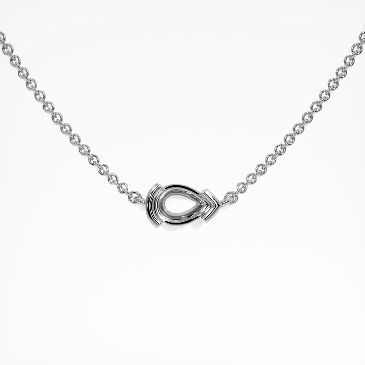 18K White Gold Vedic Necklace Setting