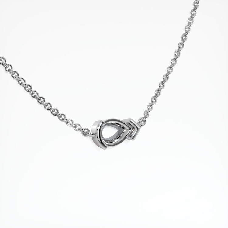 18K White Gold Vedic Necklace Setting