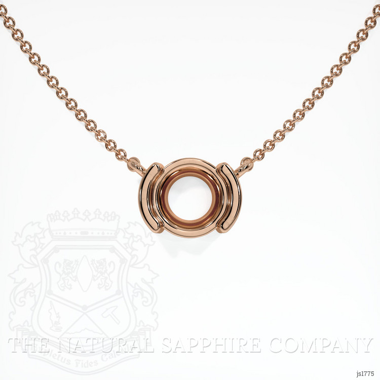 14K Rose Gold Vedic Necklace Setting