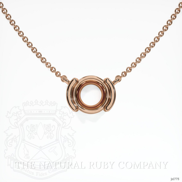 14K Rose Gold Vedic Necklace Setting
