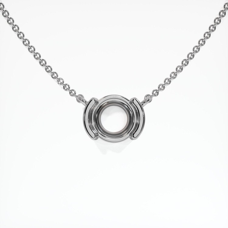 10K White Gold Vedic Necklace Setting