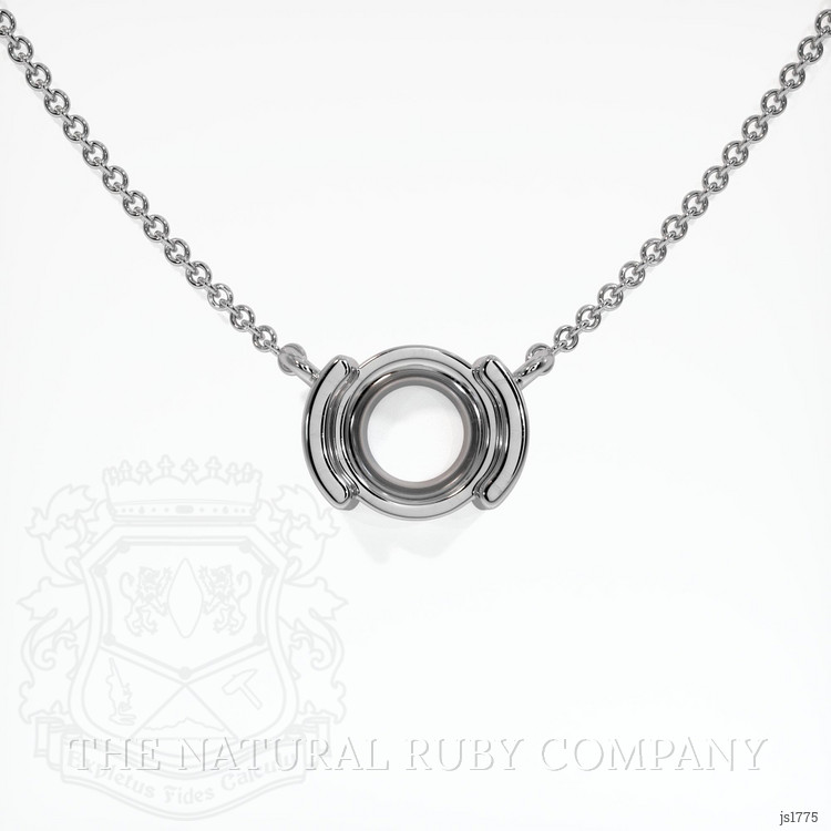 14K White Gold Vedic Necklace Setting