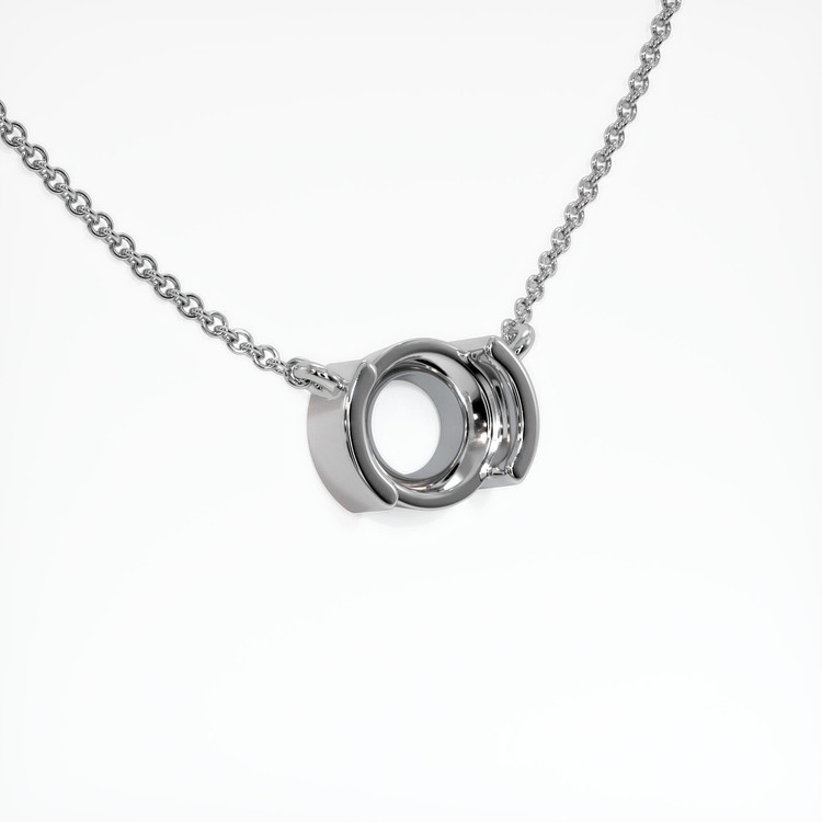 14K White Gold Vedic Necklace Setting