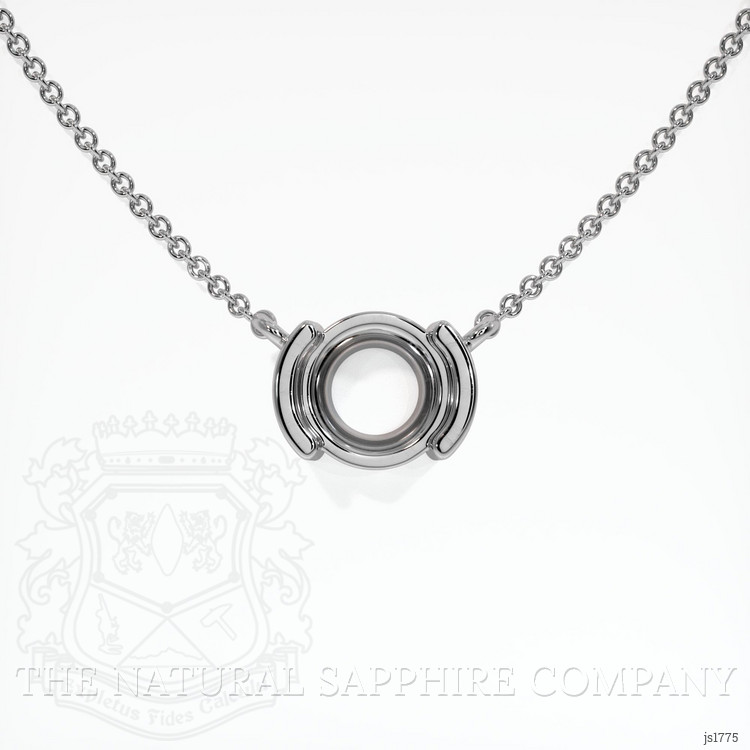 18K White Gold Vedic Necklace Setting