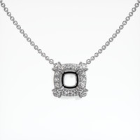 14K White Gold Pave Necklace Setting Video