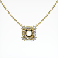 18K Yellow Gold Pave Necklace Setting Video