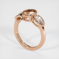 18K Rose Gold Three Stone Ring Setting Video
