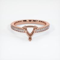 14K Rose Gold Pave Ring Setting Image